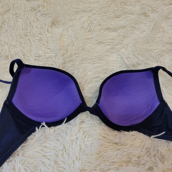 Xhilaration Perfect T-shirt lightly lined navy blue bra size 32B - Picture 2 of 6